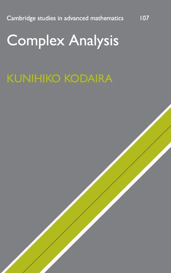 Complex Analysis by Kunihiko Kodaira (Author)