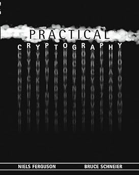 Practical Cryptography by Niels Ferguson and Bruce Schneier