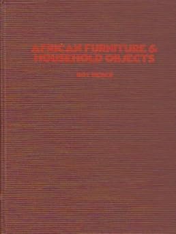 African Furniture and Household Objects by Roy Sieber