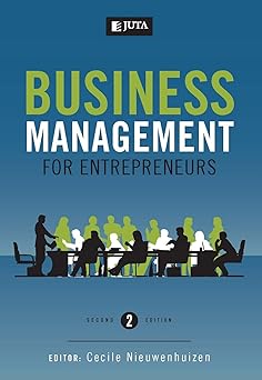 Business Management for Entrepreneurs (Entrepreneurship series) by Cecile Nieuwenhuizen