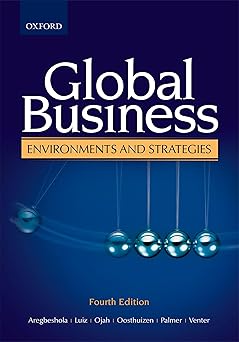 Global Business Environments and Strategies by by Aregbeshola, Luiz, Ojah, & 3 more