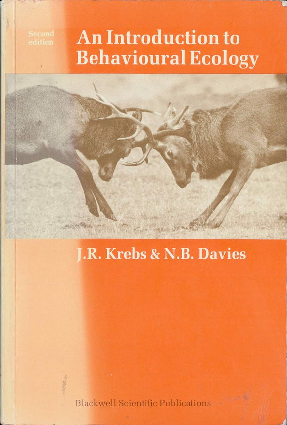Introduction to Behavioral Ecology by Jr. Krebs (Author)
