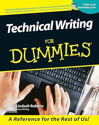 Technical Writing For Dummies by Sheryl Lindsell-Roberts