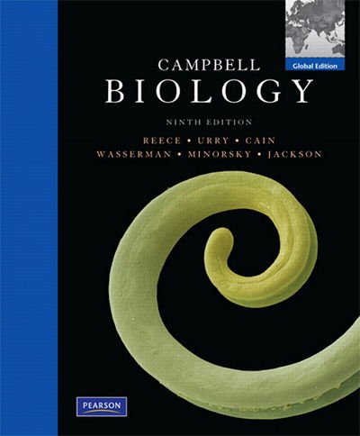 Campbell Biology (9th Edition) by Jane B. Reece (Author), Lisa A. Urry (Author), Michael L. Cain (Author), Steven A. Wasserman (Author), Peter V. Minorsky (Author), Robert B. Jackson (Author)