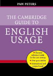 The Cambridge Guide to English Usage by Pam Peters