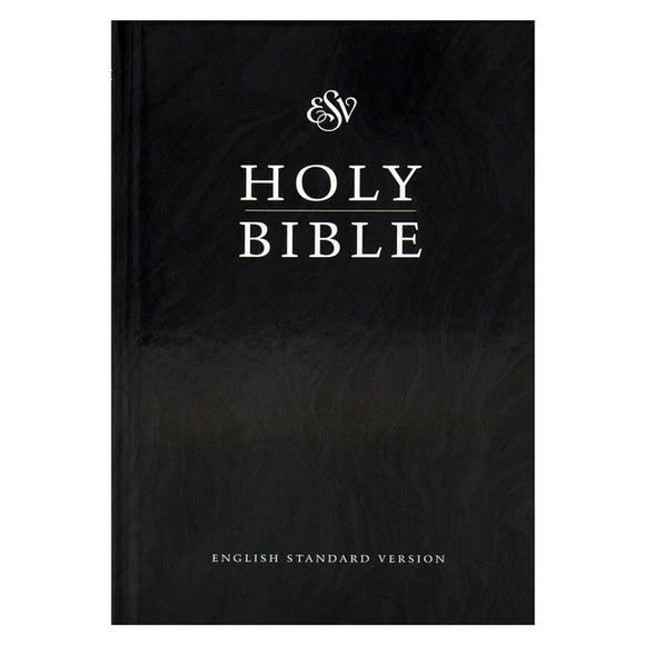 ESV Black Marble Hardcover Medium Holy Bible