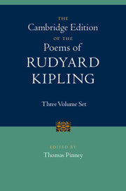 The Cambridge Edition of the Poems of Rudyard Kipling 3 Volume Hardback Set