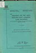 The Geology of the Area Around East London, Cape Province: An Explanation of Sheet Map 3227D (East London) by E.D. Mountain