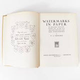 Watermarks in Paper by W.A Churchill