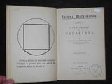 Curiosa mathematica: A new theory of parallels, 1895 fourth edition by C.S Dodgson