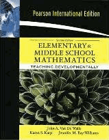 Elementary and Middle School Mathematics : Teaching Developmentally: International Edition by Walle, John A. Van de