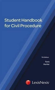 Student handbook on civil procedure by J. A. Faris