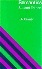 Semantics by Palmer Frank Robert