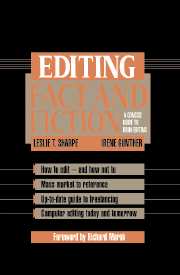 Editing Fact and Fiction : A Concise Guide to Book Editing by  Sharpe, Leslie T.