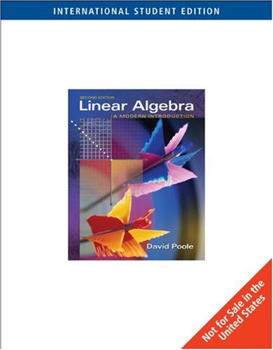Linear Algebra : A Modern Introduction by  David Poole