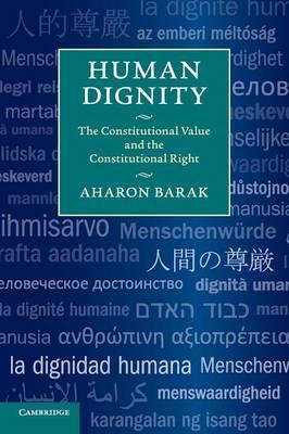 Human Dignity : The Constitutional Value and the Constitutional Right by Barak, Aharon