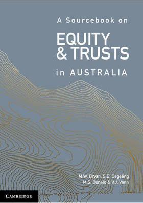 A Sourcebook on Equity and Trusts in Australia by Bryan, Michael