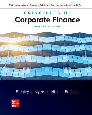 Principles of Corporate Finance 14th Edition by Richard A. Brealey, Stewart C. Myers, Franklin Allen, Alex Edmans