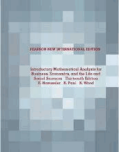 Introductory Mathematical Analysis for Business, Economics, and the Life and Social Sciences: Pearson New International Edition by Haeussler, Ernest F