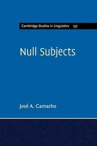 Null Subjects by Camacho, Jos� A.