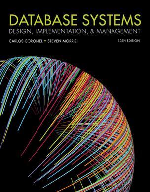 Database Systems: Design, Implementation, & Management by Coronel, Carlos