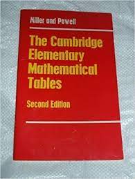 Cambridge Elementary Mathematical Tables African Edition by  J. C. P. Miller