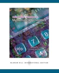 Fundamentals of mathematical economics BY CHIANG, A C & WAINWRIGHT, K (E-BOOK)